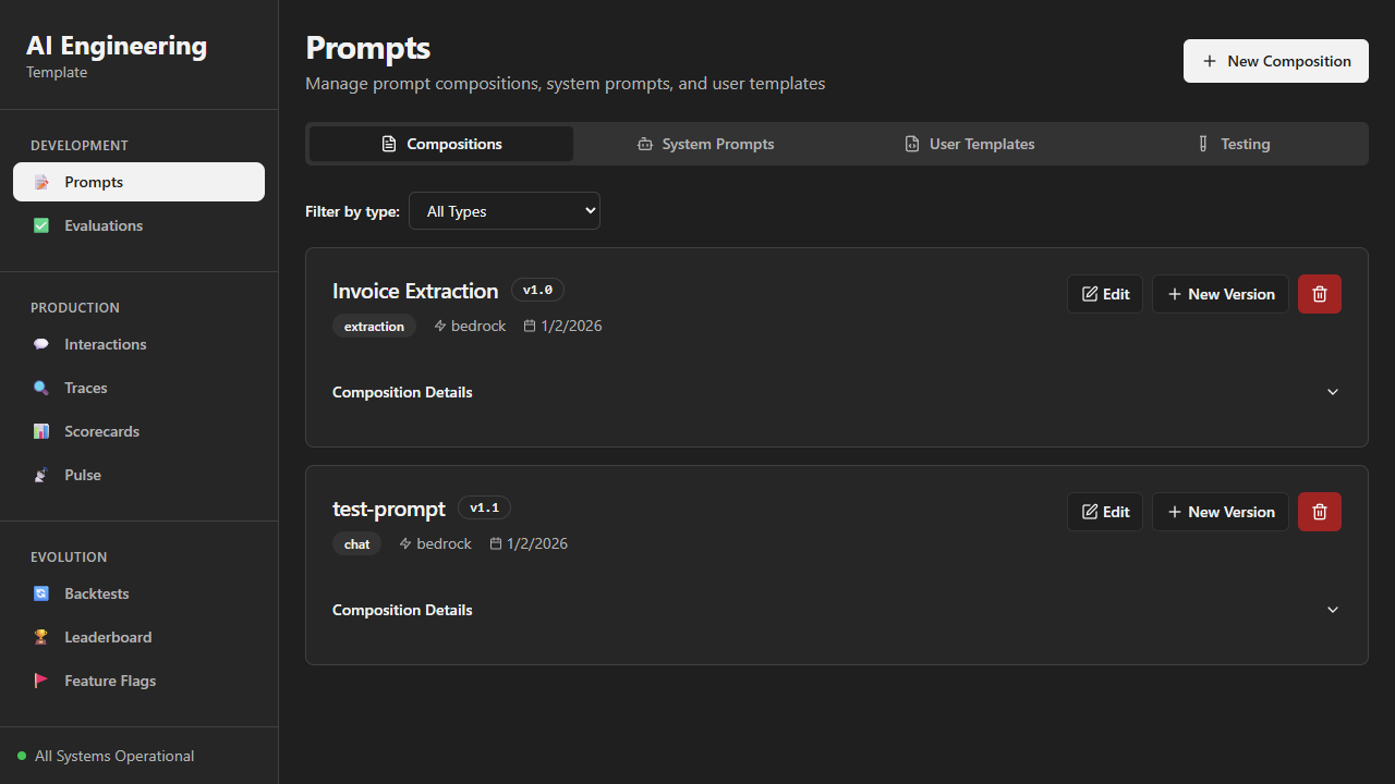 AI Infrastructure Template screenshot
