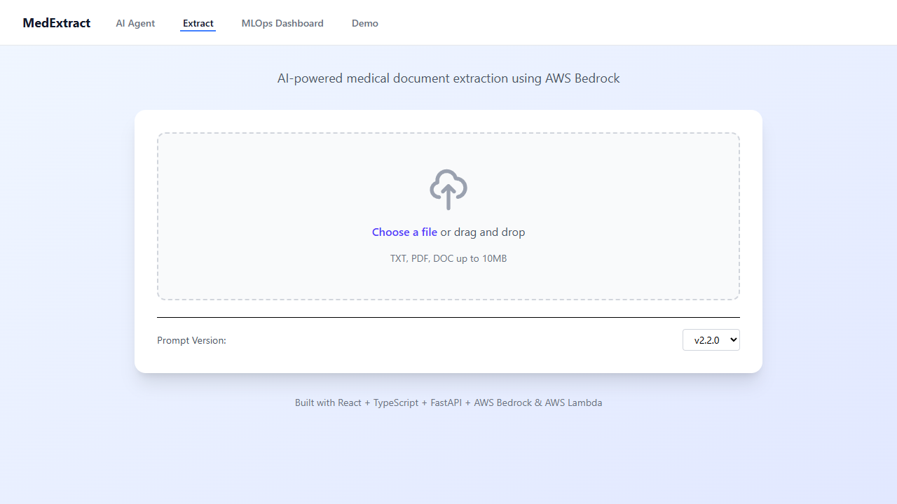 MedExtract screenshot